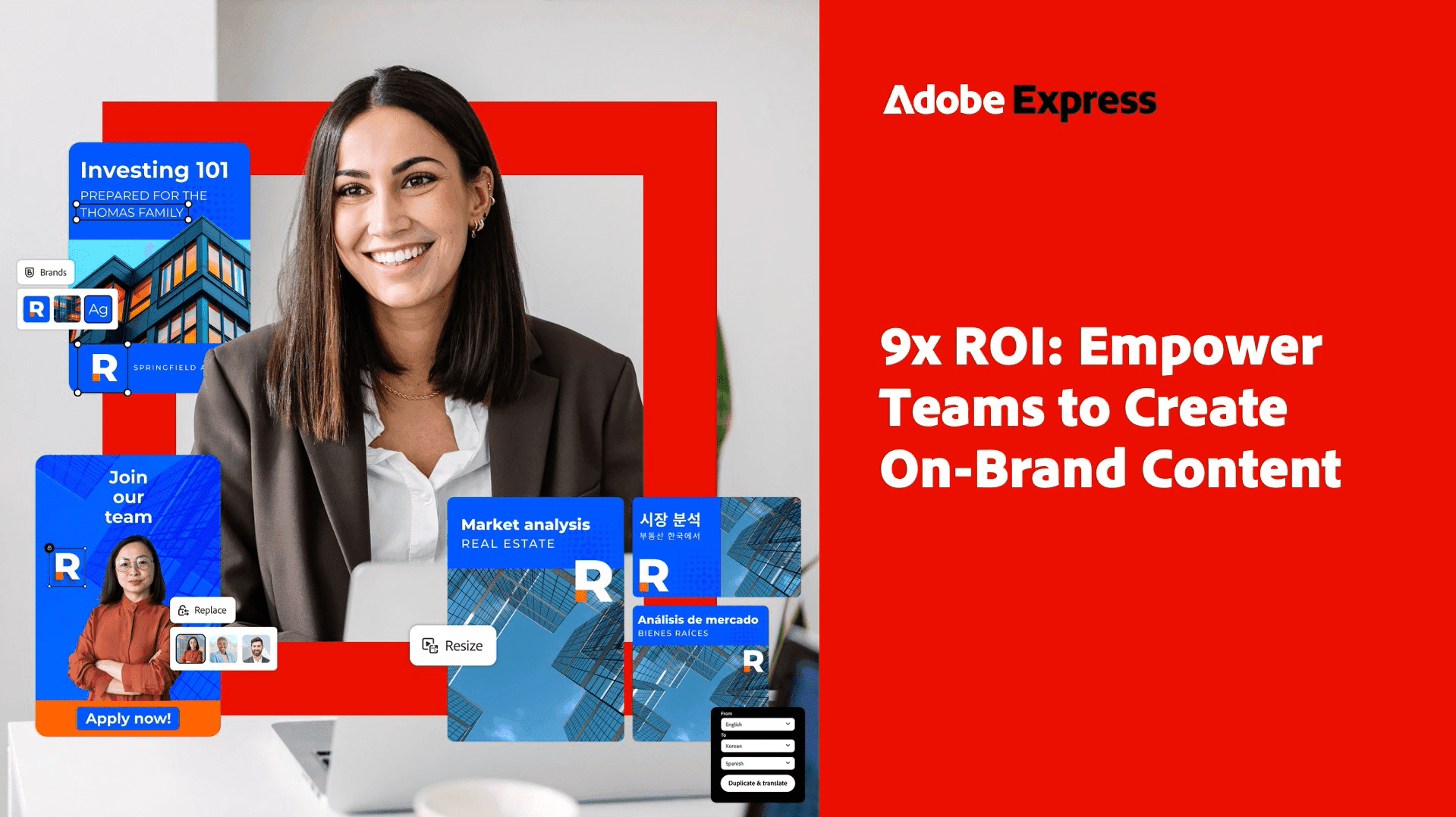 9X ROI - Empower Teams to Create On-Brand Content