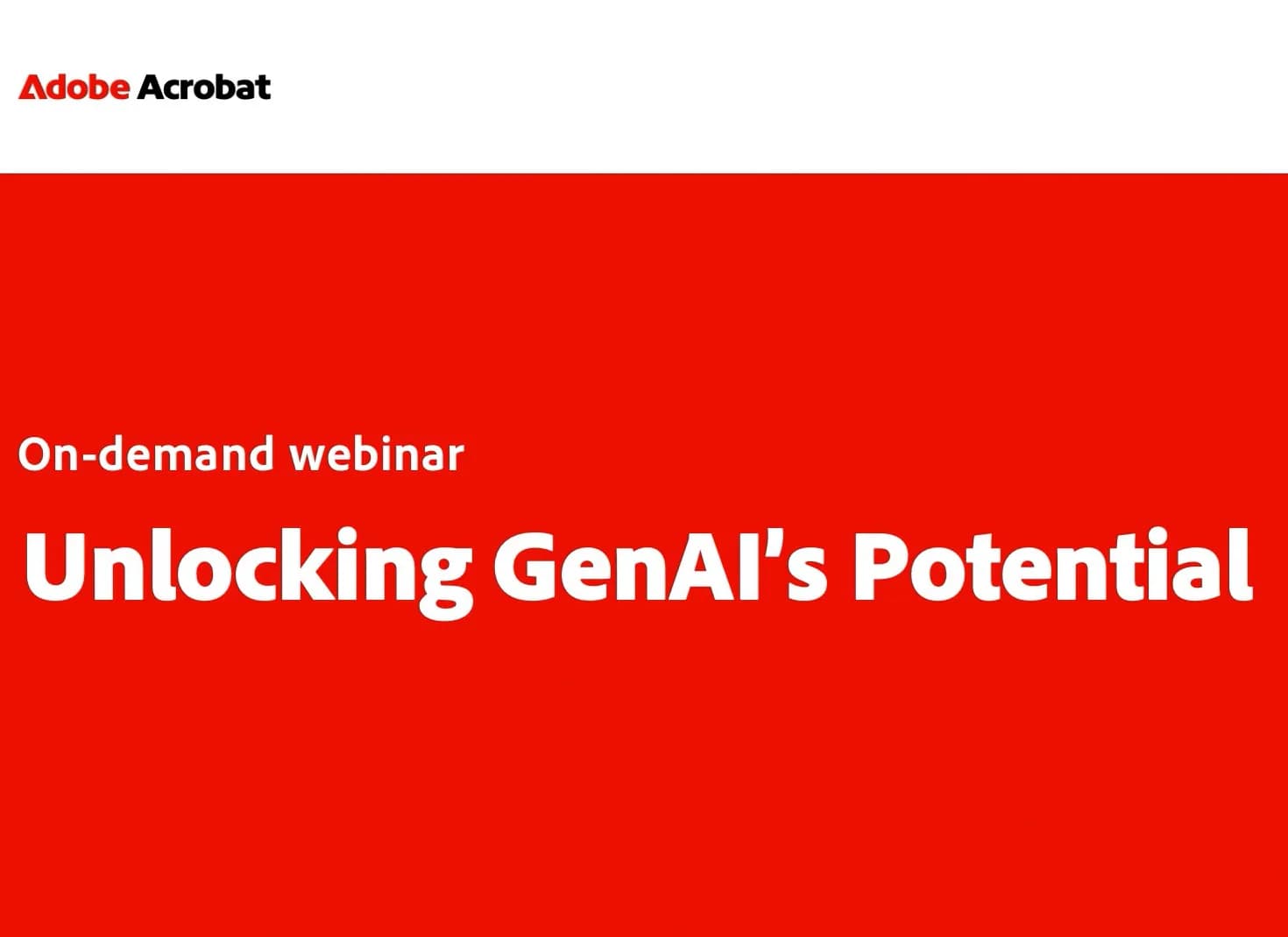 Unlocking GenAI’s Potential