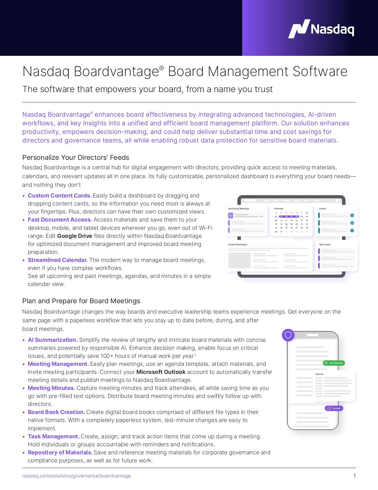 Nasdaq Boardvantage Fact Sheet - AMERS