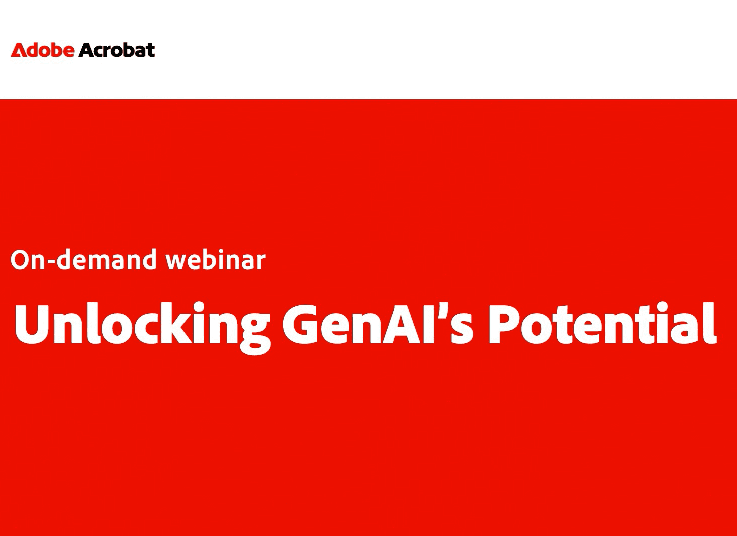 Unlocking GenAI’s Potential