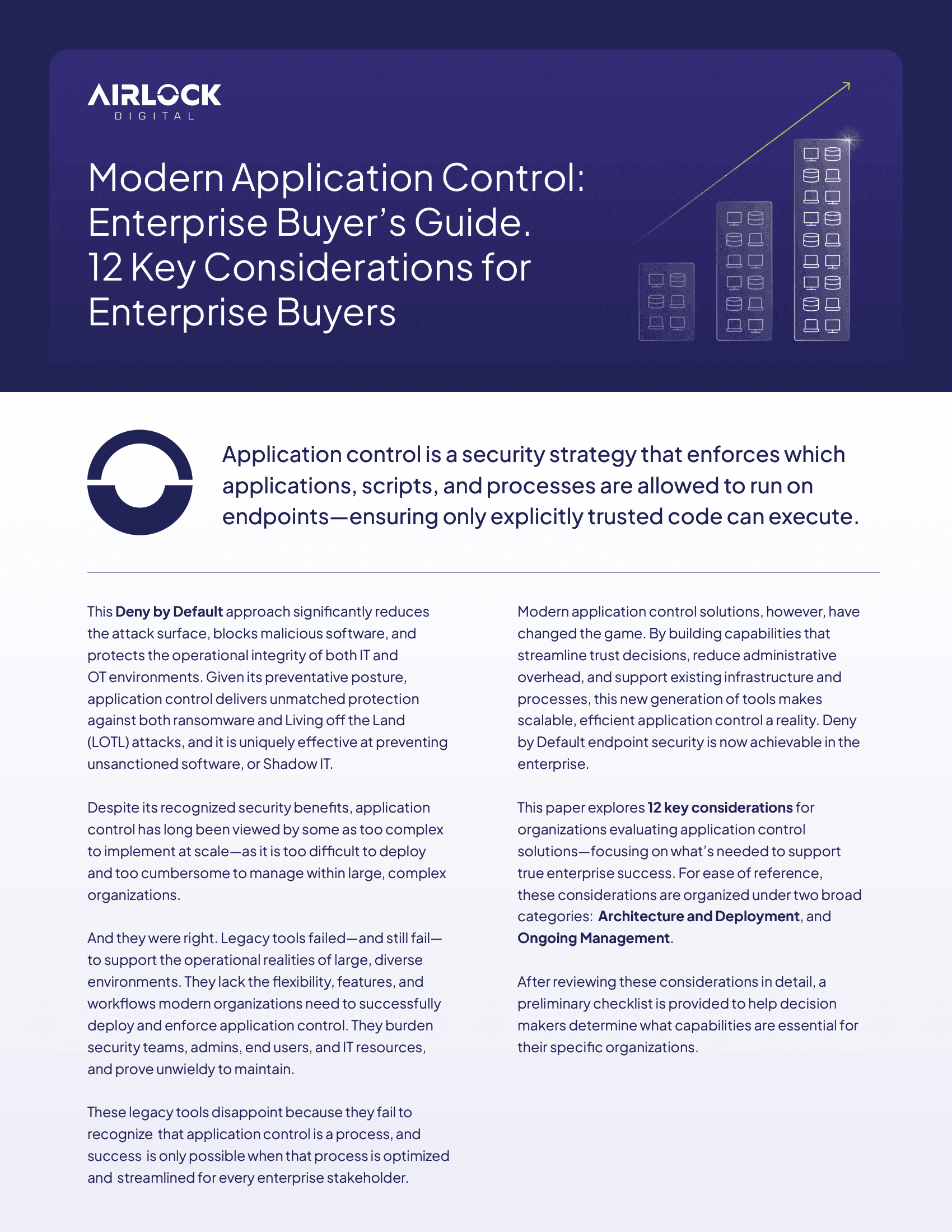Modern Application Control: Enterprise Buyer’s Guide. 12 Key Considerations for Enterprise Buyers